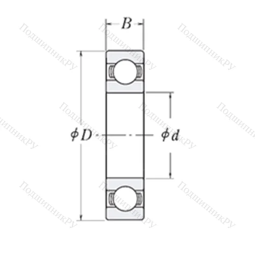 Подшипник шариковый радиальный XLJ 7.1/2 от производителя  RHP