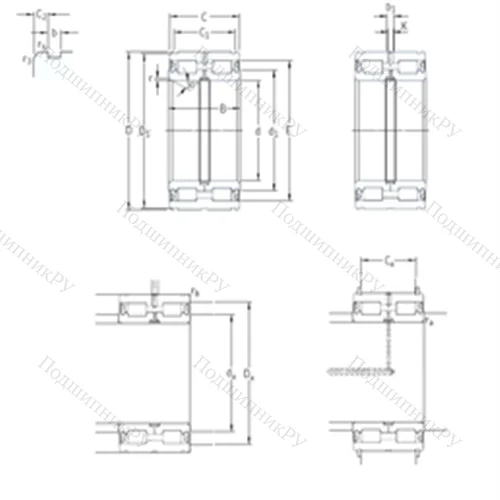 Подшипник роликовый радиальный NNF 5022ADA-2LSV от производителя  SKF