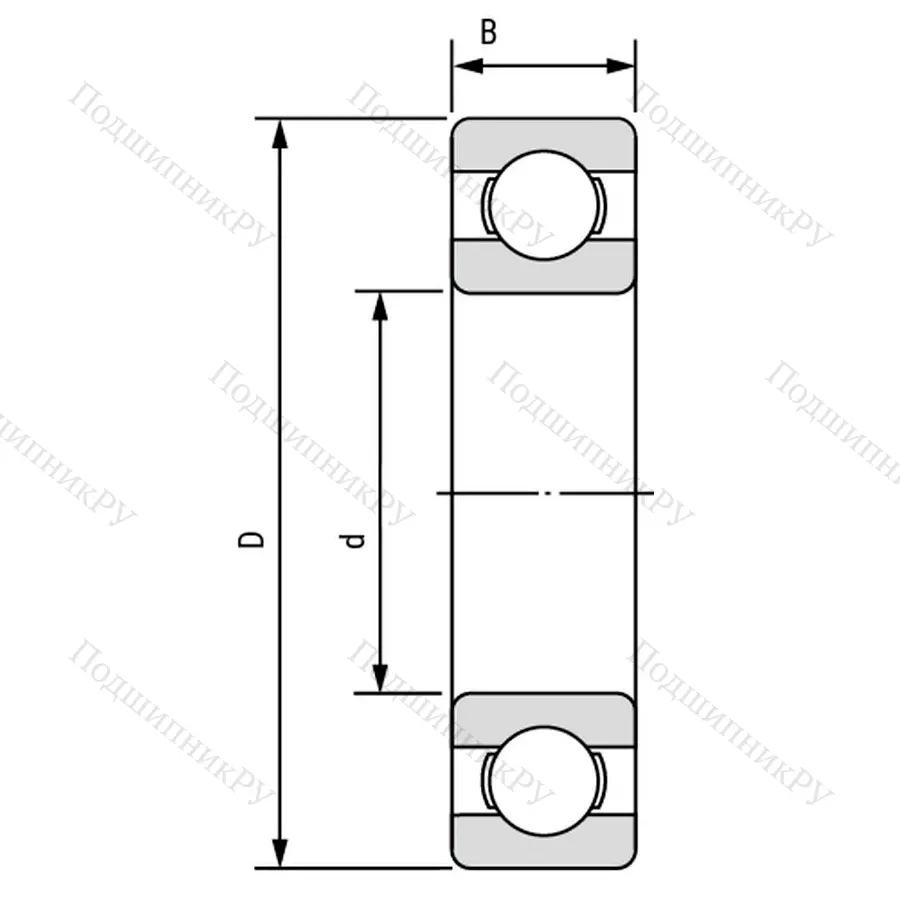 Подшипник 6310/P 53 размер 50x110x27 от производителя  SKF