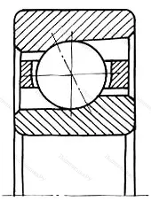 Подшипник  26104 размер 20x42x7 от производителя  ГПЗ-4
