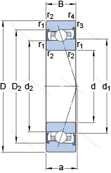 Подшипник S 7010 CB/HCP 4A