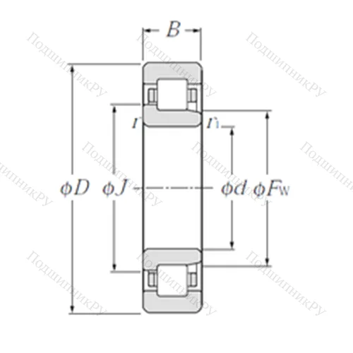 Подшипник роликовый радиальный NJ 2305E