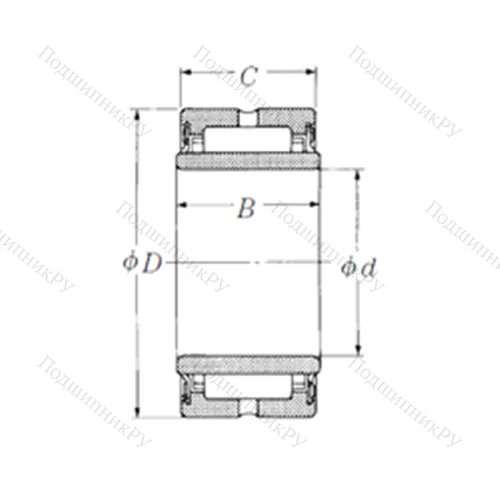 Подшипник игольчатый радиальный NA 4911TT от производителя  NSK