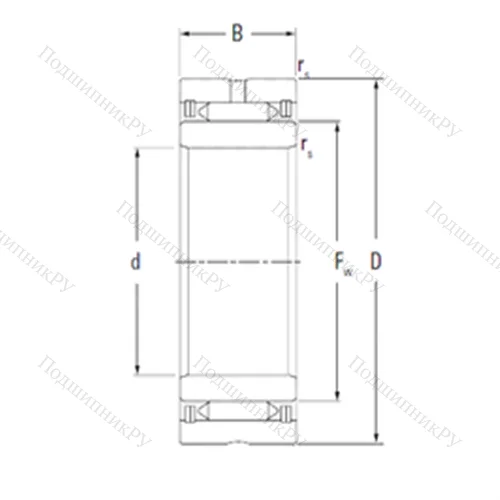 Подшипник игольчатый радиальный NA 2200
