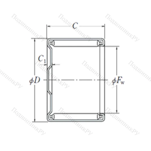 Подшипник игольчатый радиальный MF-2012 от производителя  NSK