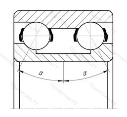 Подшипник 3305 ZZ размер 25x62x25,4 от производителя  SKF