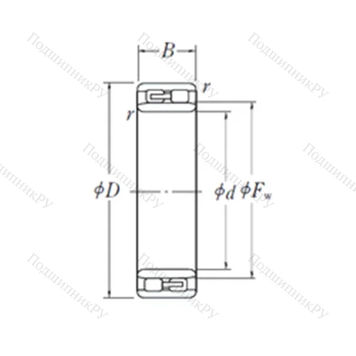 Подшипник роликовый радиальный NNU 4928