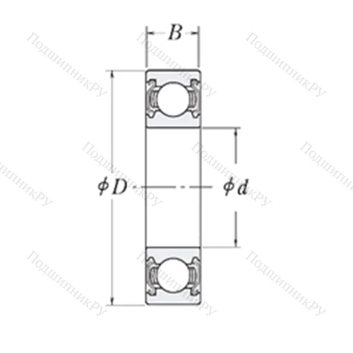 Подшипник шариковый радиальный MJ 5/8-2Z от производителя  RHP