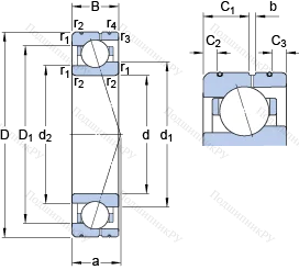 Подшипник 71905 CE/HCP 4AL в Самаре