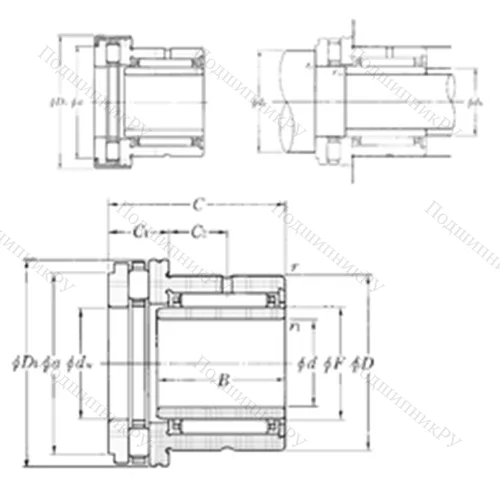 Подшипник комбинированный NKXR 20T 2Z+IR 17?20?20 от производителя  NTN