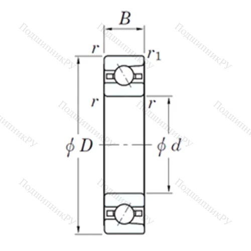 Подшипник шариковый радиально-упорный 3NC HAR 019C FT