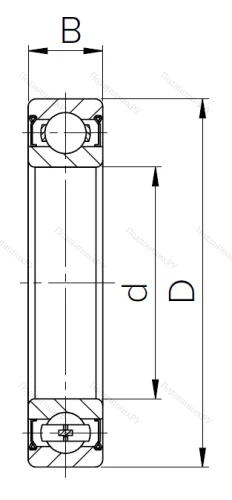 Шариковый однорядный подшипник 80317 (6317 ZZ) в Самаре
