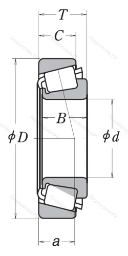 Конический роликовый подшипник HR 30304 J от производителя  NSK