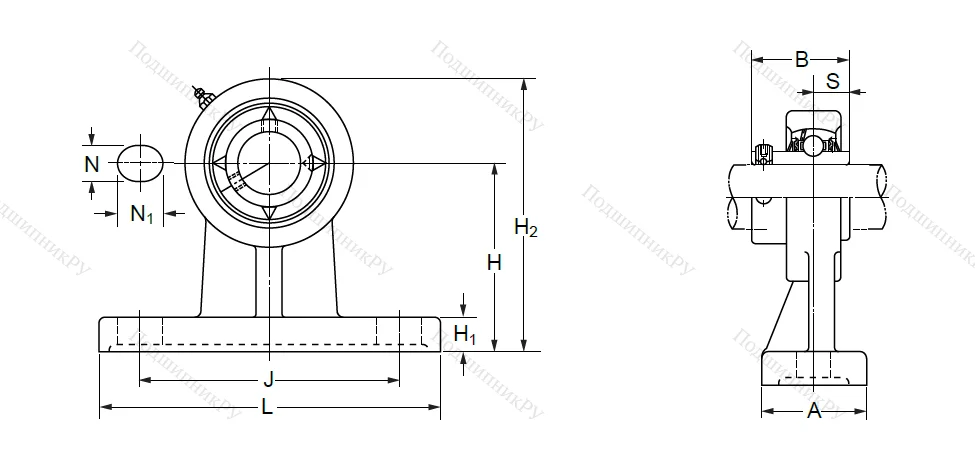 Подшипниковый узел UCPH 210 (UCHP 210) в Самаре