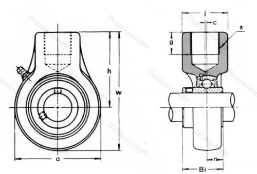 Подшипниковый корпус ECH 210 ASAHI в Самаре