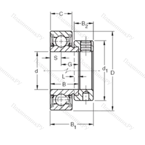 Подшипник шариковый радиальный RAE 50RR