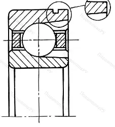 Модификация подшипника 75-170308ЕТ8Ш5 размер 40x90x23 от производителя  ГПЗ-1