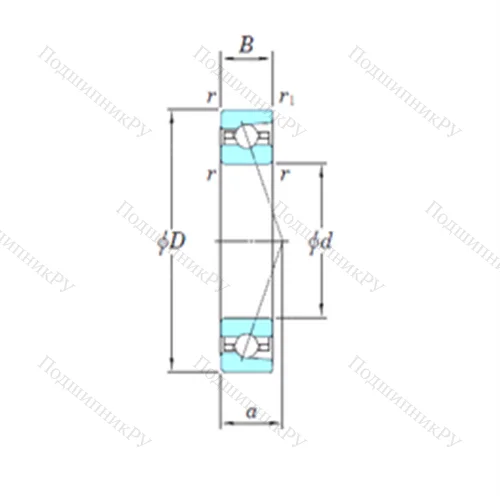 Подшипник шариковый радиально-упорный 3NCHAR 921C