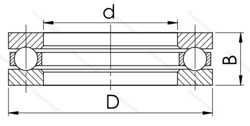 Упорный шариковый подшипник 8320 (51320) в Самаре