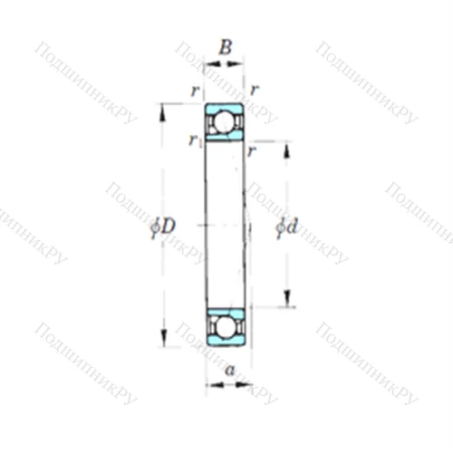 Подшипник шариковый радиально-упорный 7914CPA