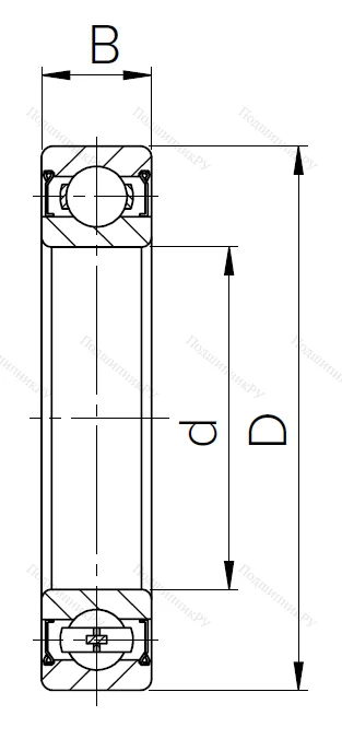 Шариковый однорядный подшипник 80215 (6215 ZZ) в Самаре