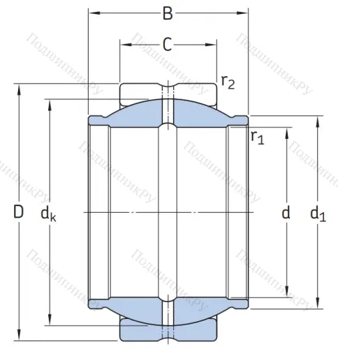 Шарнирный подшипник GEG 50 ES от производителя  SKF