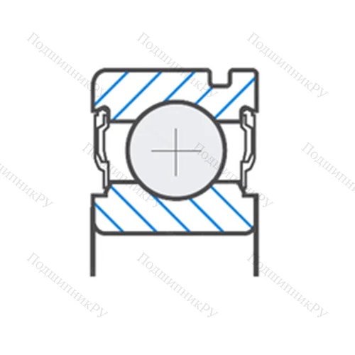 Подшипник шариковый радиальный W 6302-2RSNR
