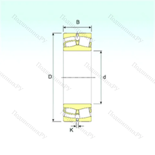 Подшипник роликовый радиальный самоцентрирующийся 22218 от производителя  ISB