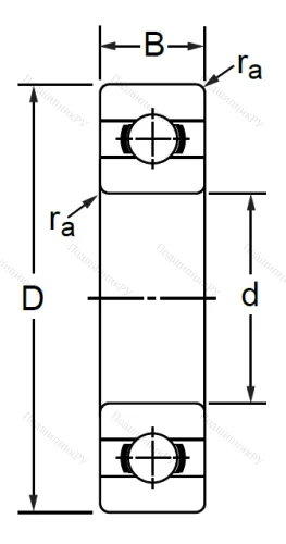 Дюймовый шариковый подшипник RMS 18 (MJ 2-1/4) в Самаре