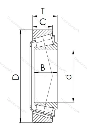 Конический роликовый подшипник 7314 (30314) в Самаре