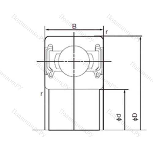 Подшипник шариковый радиальный 62/22-2NKE от производителя  NACHI