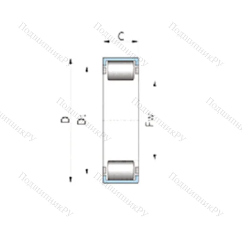 Подшипник роликовый радиальный 710006600