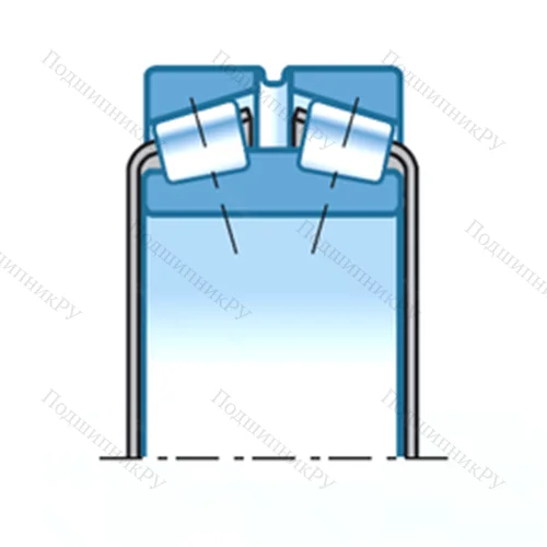 Подшипник роликовый радиально-упорный H 244849D/H 244810A+A