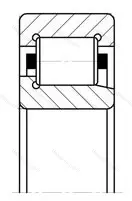 Подшипник  42602 (NJ 2302) размер 15x42x17