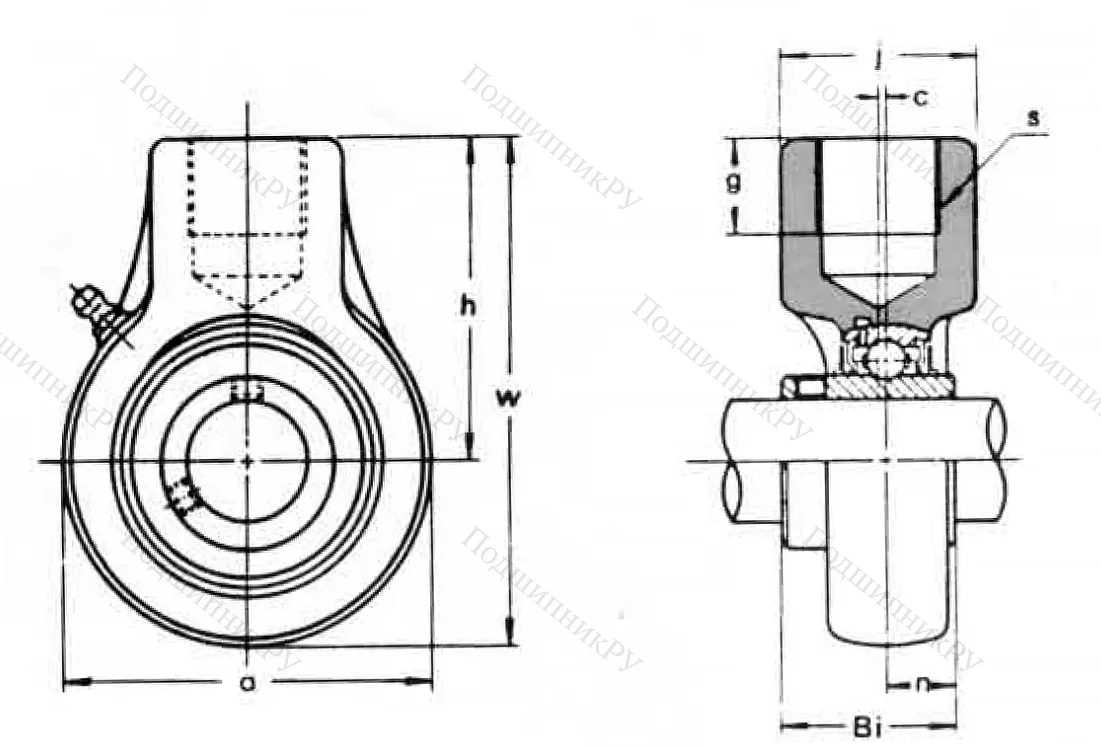 Подшипниковый корпус ECH 208 (ASAHI) в Самаре