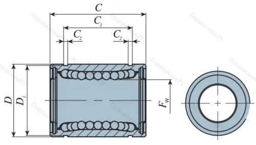 Подшипник LMB 6 UU (IKO) в Самаре