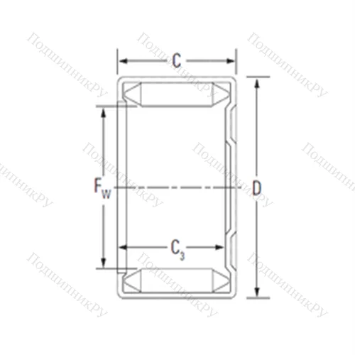 Подшипник игольчатый радиальный DLF 55 20 от производителя  KOYO