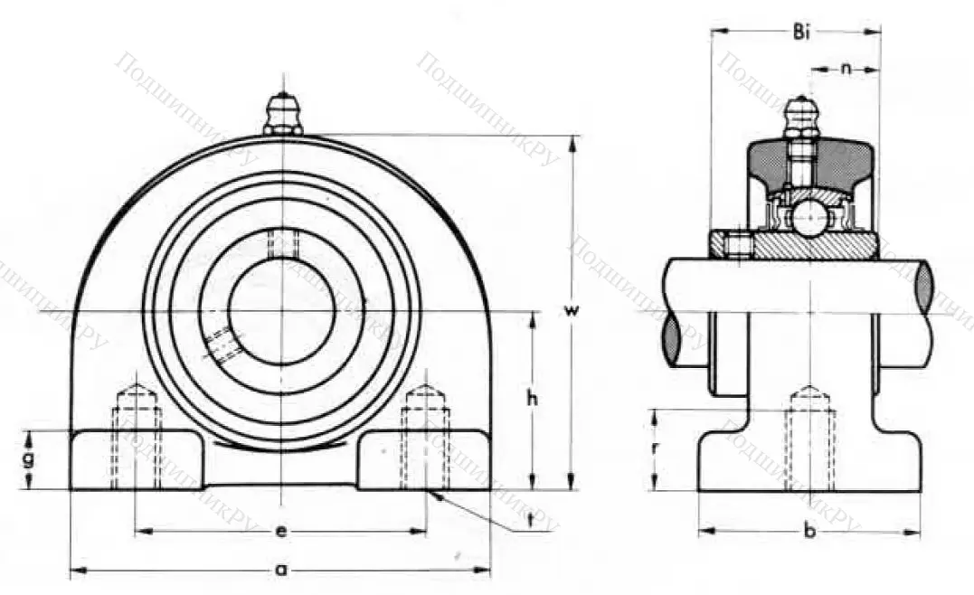 Подшипниковый корпус  PA 204 (ASAHI) в Самаре