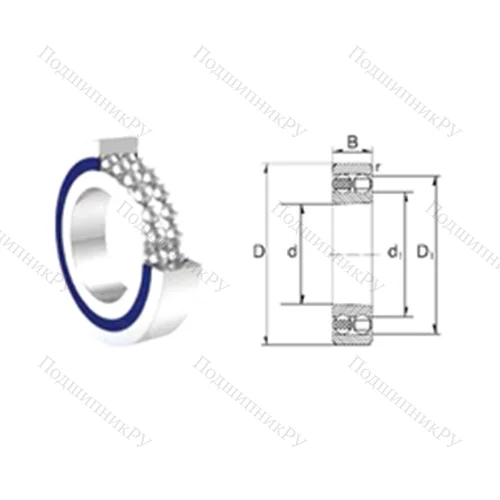 Подшипник шариковый радиальный самоцентрирующийся 2210-2RS