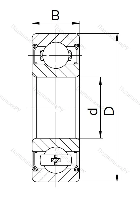Миниатюрный шариковый подшипник 60026 (626 Z) в Самаре