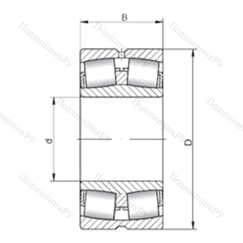 Подшипник роликовый радиальный самоцентрирующийся 22220W 33 от производителя  ISO
