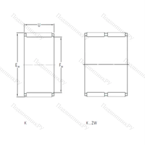 Подшипник игольчатый радиальный K 10x13x16TN