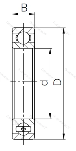 Шариковый однорядный подшипник 211 (6211) в Самаре