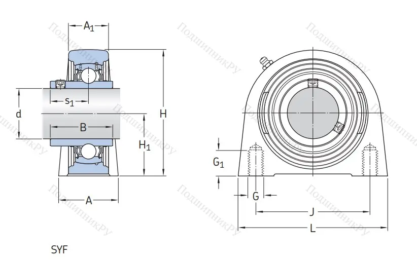 Подшипниковый узел SYF 40 TF в Самаре