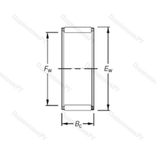 Подшипник игольчатый радиальный K 8X 11X 10 от производителя  TIMKEN