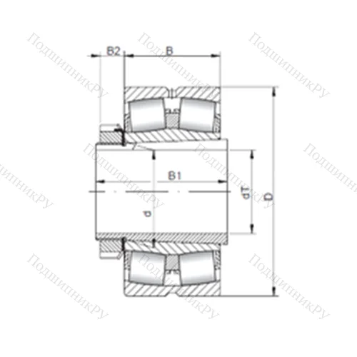 Подшипник роликовый радиальный самоцентрирующийся 20211 KC+H 211 от производителя  CX