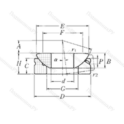 Подшипник скольжения сферический SAT 25 от производителя  NTN