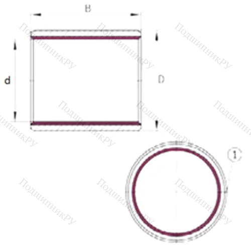 Подшипник скольжения EGB 2540-E 40 от производителя  INA Подшипник скольжения EGB 2540-E 40 от производителя  INA