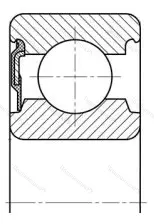 Модификация подшипника 76-160203К размер 17x40x12 от производителя  ГПЗ-23