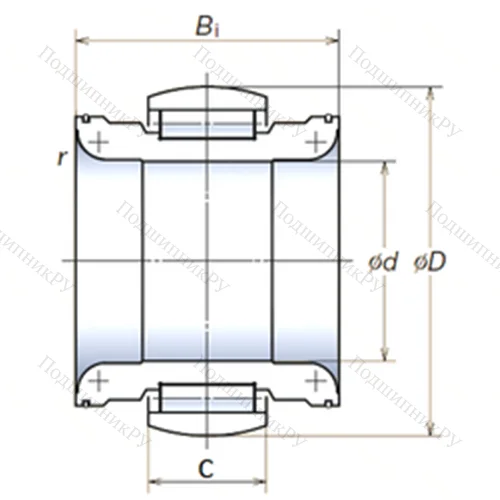 Подшипник роликовый радиальный 130RNP 2001